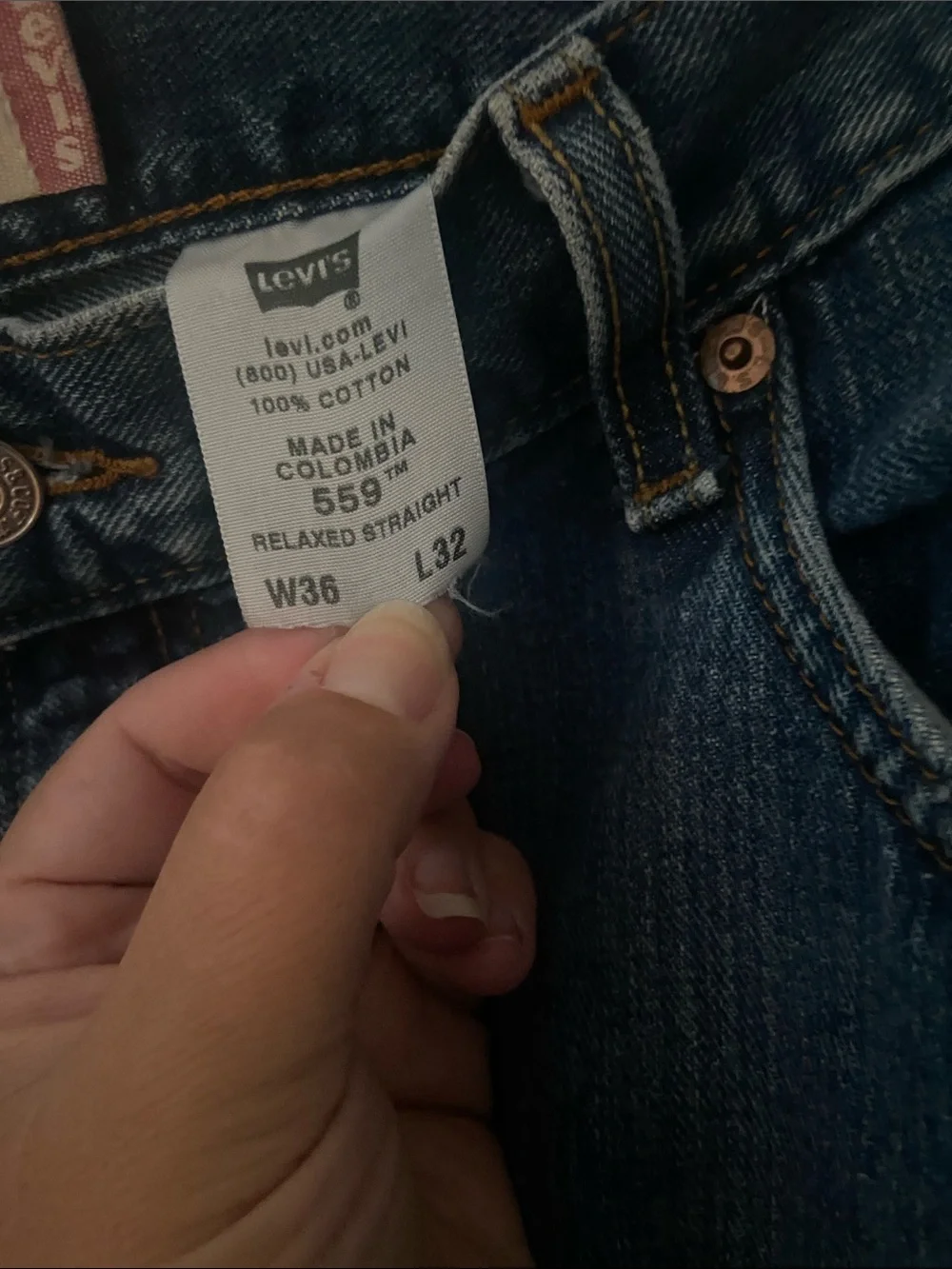 Levi's Relaxed Fit Jeans in Dark Blue